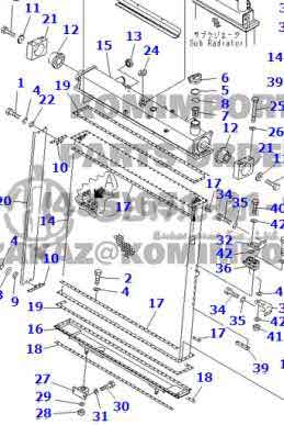 B500518 - Radiator-for-D475A-5-OEM-198-03-72100