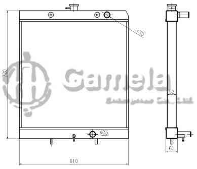 B500529 - Radiator-for-CAR-HYUNDAI-MODEL-R80-7