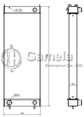 B500530A - Radiator-for-ZW310-OEM-263J2-12771