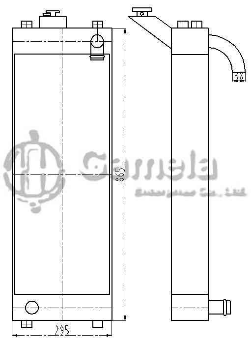 B500546 - Radiator-for-D31EX-22-OEM-11Y-03-34211