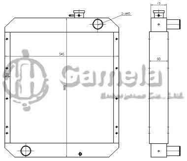 B500576 - Radiator-for-CAR-KOMATSU-MODEL-PC60-7R-4D95