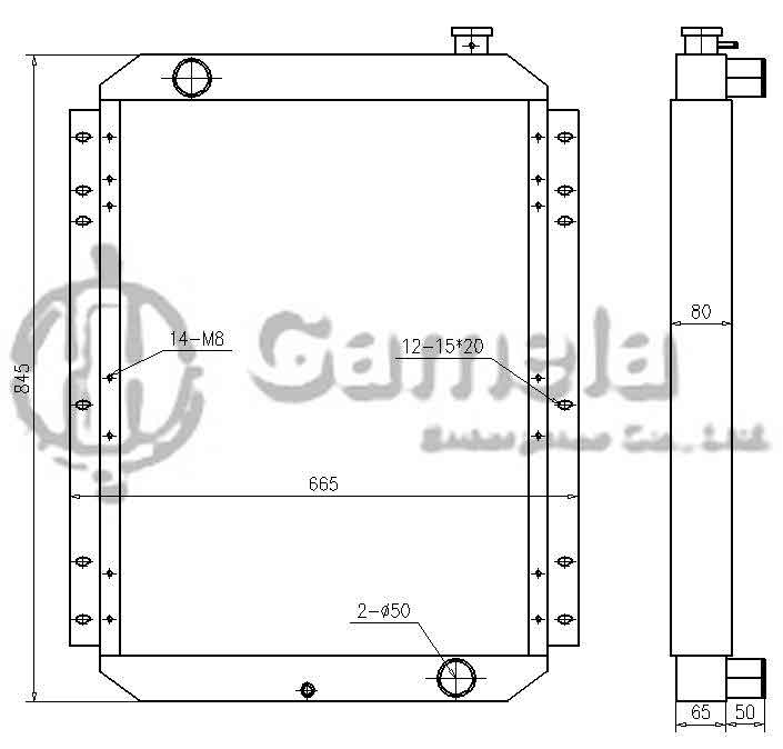 B500577 - Radiator-for-EX120-2-EX120-3-OEM-4274494