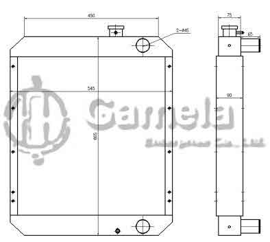 B500580 - Radiator-for-PC60-7R-4D102-PC60-7C-PC70-7-PC60-7E-OEM-201-03-72114