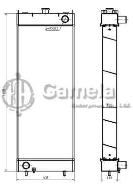 B500586 - Radiator-for-PC220-8MO-OEM-206-03-24110