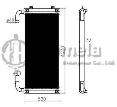 B510003 - Oil-Cooler-for-ZAX350-3Dian-ZAX360-3Dian-OEM-4648857