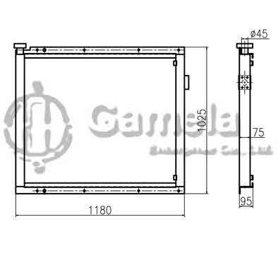 B510004 - Oil-Cooler-for-ZAX450-6-OEM-4466041