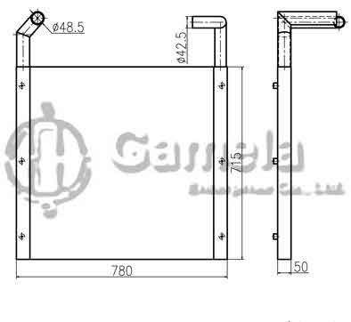 B510010 - Oil-Cooler-for-EX200-2-3-OEM-4287045