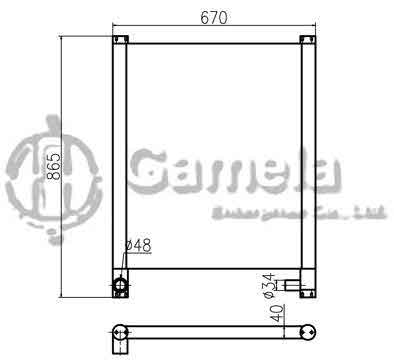 B510011 - Oil-Cooler-for-ZAX110-130-ZAX120-5-6-OEM-4448373