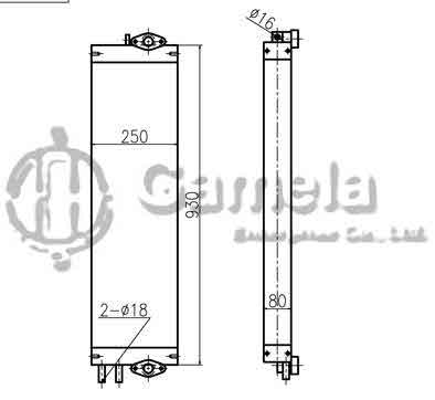 B510025 - Oil-Cooler-for-PC130-7-OEM-203-03-71130