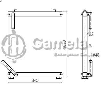 B510026 - Oil-Cooler-for-EX220-5-EX230-5-OEM-4380050