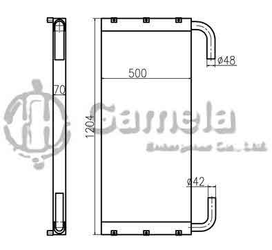 B510029 - Oil-Cooler-for-ZAX230-3Dian-ZAX240-3Dian-OEM-4650356