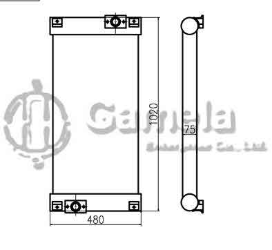 B510030 - Oil-Cooler-for-SH210A5-SH210-5