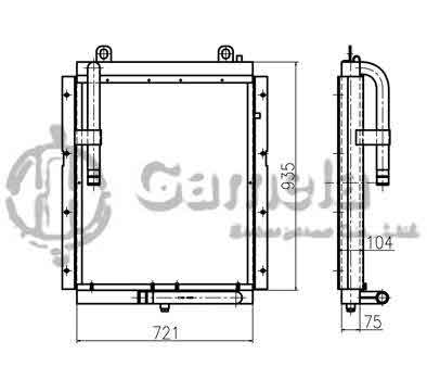 B510031 - Oil-Cooler-for-DH200-5-DH210W-7-DH215-5