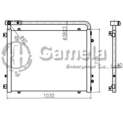 B510032 - Oil-Cooler-for-PC220-7-PC270-7-OEM-206-03-71120