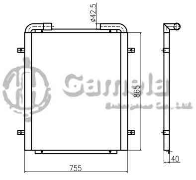 B510040 - Oil-Cooler-for-SK200-6-6E-OEM-YN05P00035S002