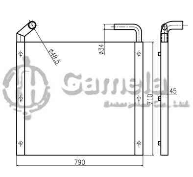 B510041 - Oil-Cooler-for-EX120-5-OEM-4365742