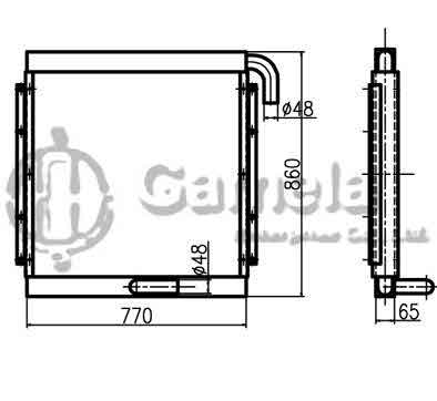 B510057 - Oil-Cooler-for-HD700-7-8-HD700-9