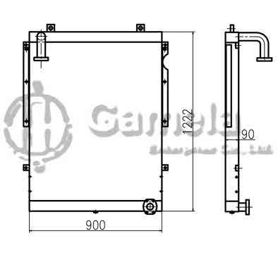 B510061 - Oil-Cooler-for-DH300-7-S255LC-V-S300LC-V