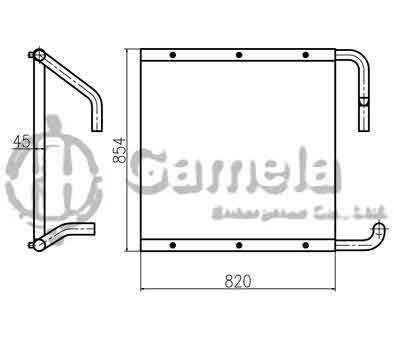 B510092 - Oil-Cooler-for-EX200-5-EX225USR-OEM-4370983