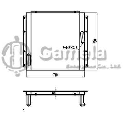 B510097 - Oil-Cooler-for-EX200-1-OEM-4208651