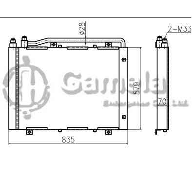 B510099 - Oil-Cooler-for-PC100-6-PC120-6-OEM-202-03-71210