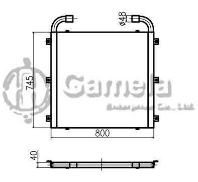 B510103 - Oil-Cooler-for-HD820V-HD820-2