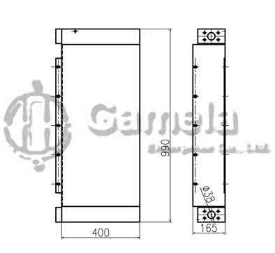 B510120-1 - Oil-Cooler-for-JS200SC-JS220LC