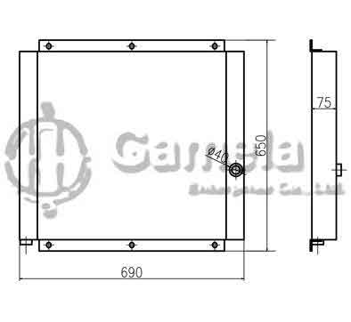 B510210 - Oil-Cooler-for-PC100-3-PC120-3-PC150-3-OEM-203-03-41380