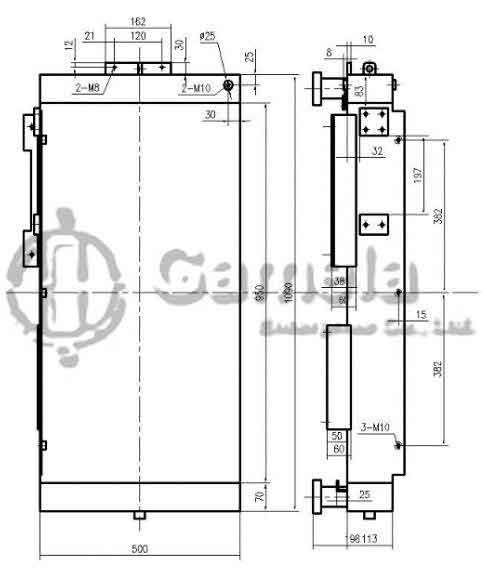 B510212 - Oil-Cooler-for-R265-9-R275-9T-R305-9