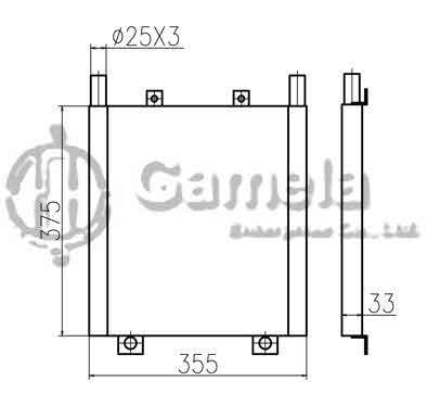 B510219 - Oil-Cooler-for-KX155-KX163-KX165