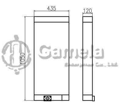 B510236 - Oil-Cooler-for-YC230LC-8