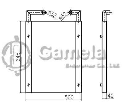 B510278 - Oil-Cooler-for-EX55-OEM-209-03-51111