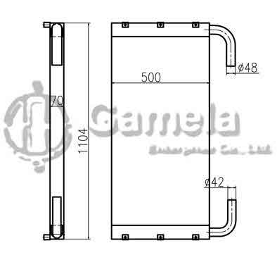 B510281 - Oil-Cooler-for-ZAX200-3Dian-ZAX210-3Dian-OEM-4650353