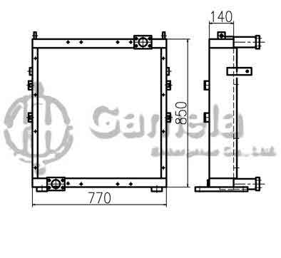 B510286 - Oil-Cooler-for-EC460B-OEM-14533839