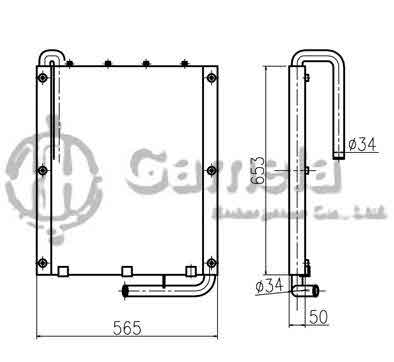 B510287 - Oil-Cooler-for-DH55-S55-S55W-V-OEM-13D62000