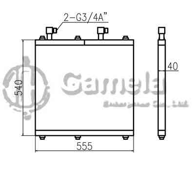 B510296 - Oil-Cooler-for-EC55B-C-OEM-14638977