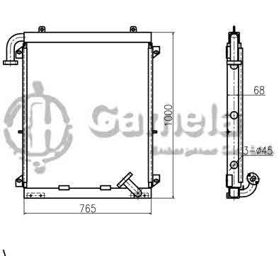 B510304 - Oil-Cooler-for-PC200-6-OEM-20Y-03-21121