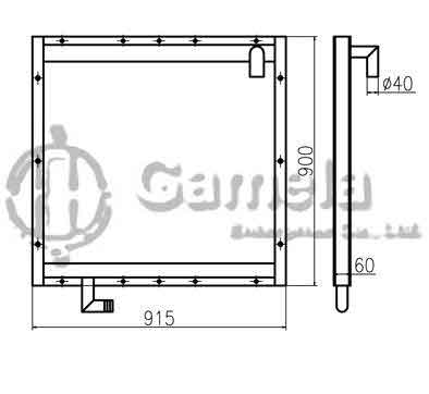 B510313 - Oil-Cooler-for-Jin-Gong-924-OEM-CAR