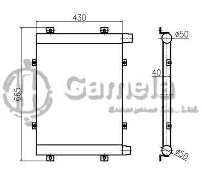 B510325 - Oil-Cooler-for-PC60-7C-71c-PC60-7R-4D95-OEM-201-03-72123