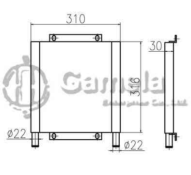 B510348 - Oil-Cooler-for-PC30MR-1-PC27MR-1