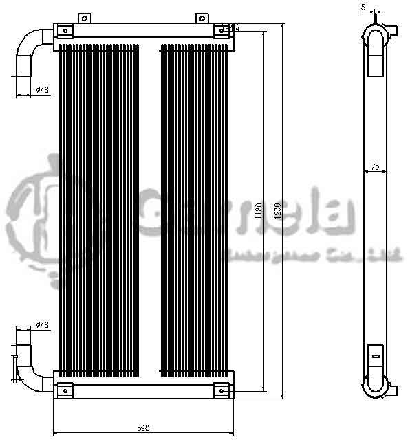 B510358 - Oil-Cooler-for-ZAX350-5-OEM-4648857