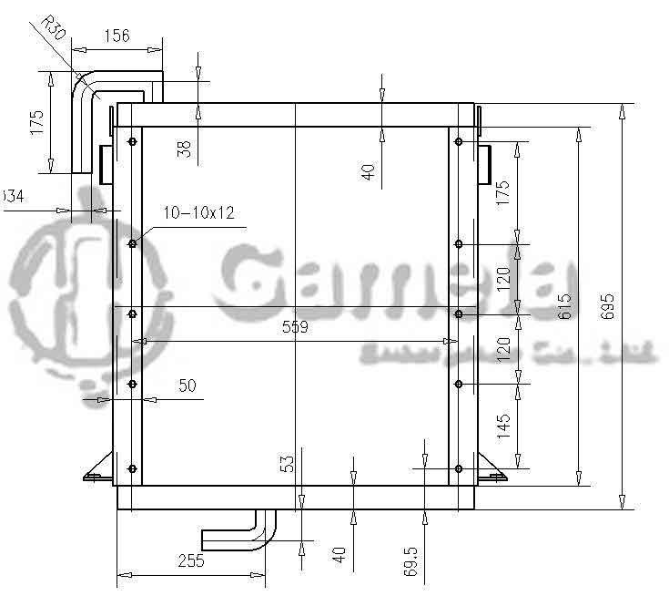 B510371 - Oil-Cooler-for-EX100-1-OEM-4206096