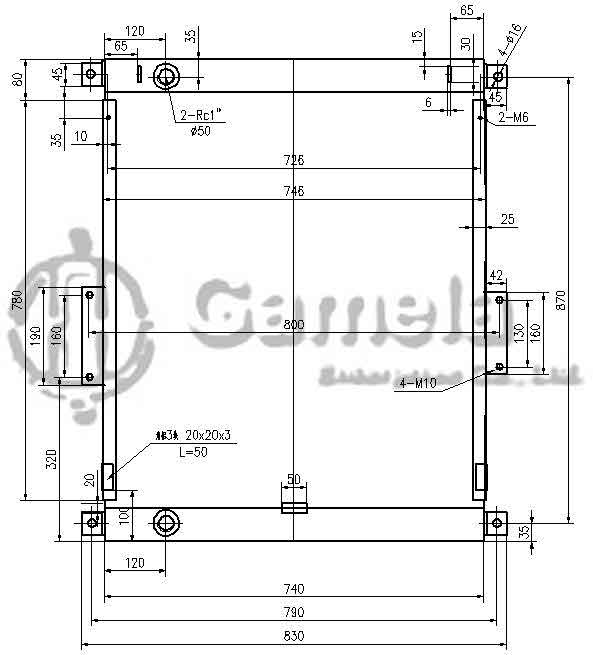 B510427 - Oil-Cooler-for-E318B-OEM-1447131