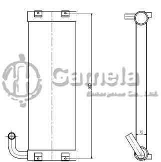 B510436 - Oil-Cooler-for-ZAX120-3Dian-OEM-4682428