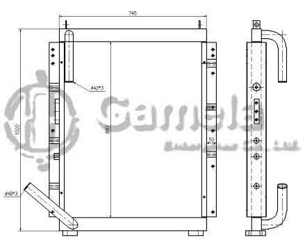 B510484 - Oil-Cooler-for-EX220-2-OEM-4286106