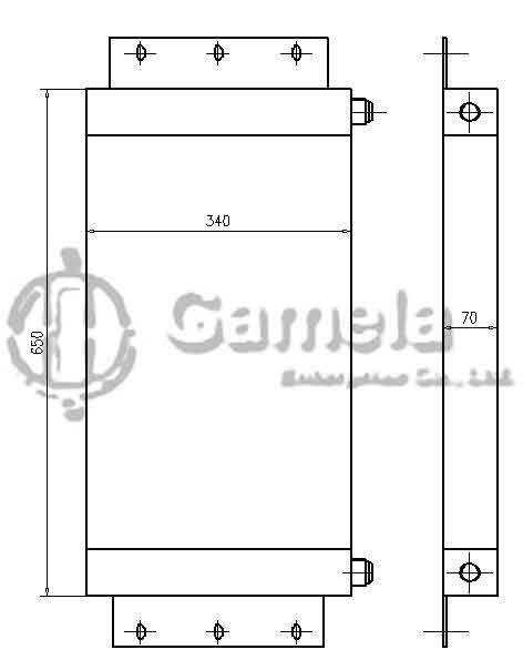 B510487 - Oil-Cooler-for-HD785-5-OEM-562-61-24910