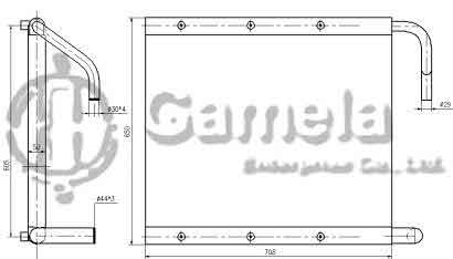 B510489 - Oil-Cooler-for-EX135USR-OEM-4414768