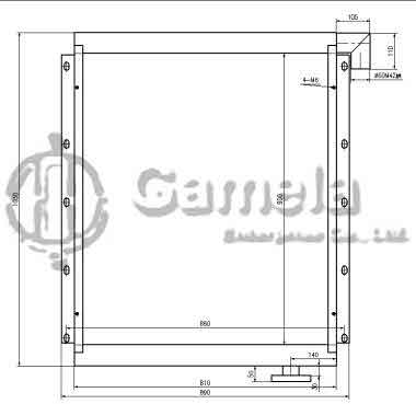 B510501 - Oil-Cooler-for-EX400-3-OEM-4252448