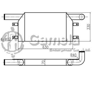 B620001 - Intercooler-for-PC200-7-OEM-6738-61-4110