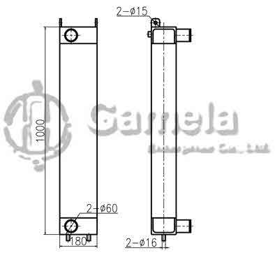 B620007 - Intercooler-for-SK250-8-SK260LC-8